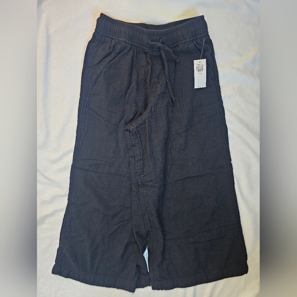 Old Navy Black Loose High-Waisted Wide-Leg Pants- Small (6/7)- NWT